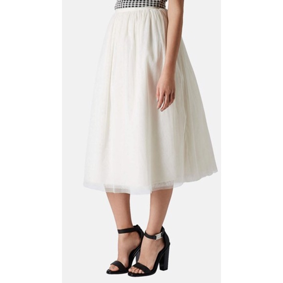 Topshop tulle midi skirt