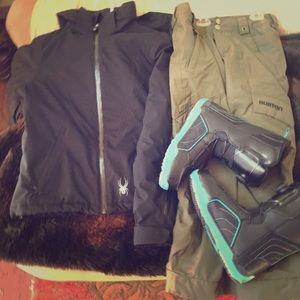 Brand new Spyder ski jacket, Burton pants,boots!!!