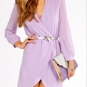 Lilac long sleeve mini by Tobi