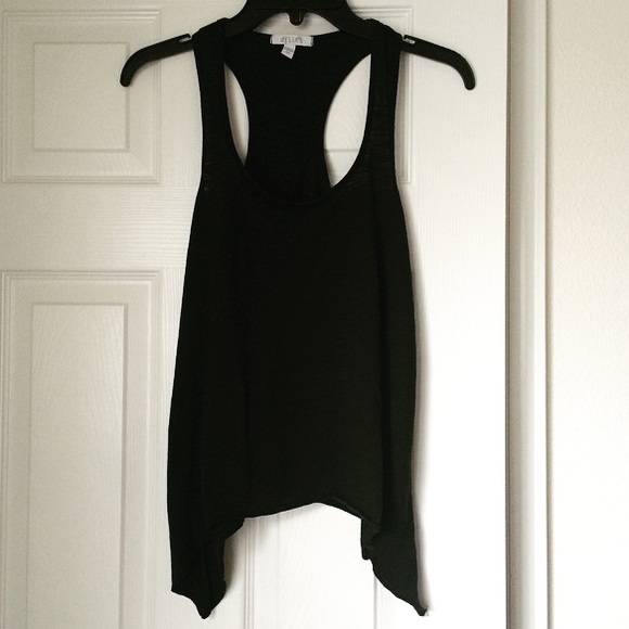 Black racerback tank