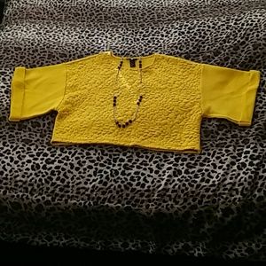 Beautiful H&M Gold Crop Top