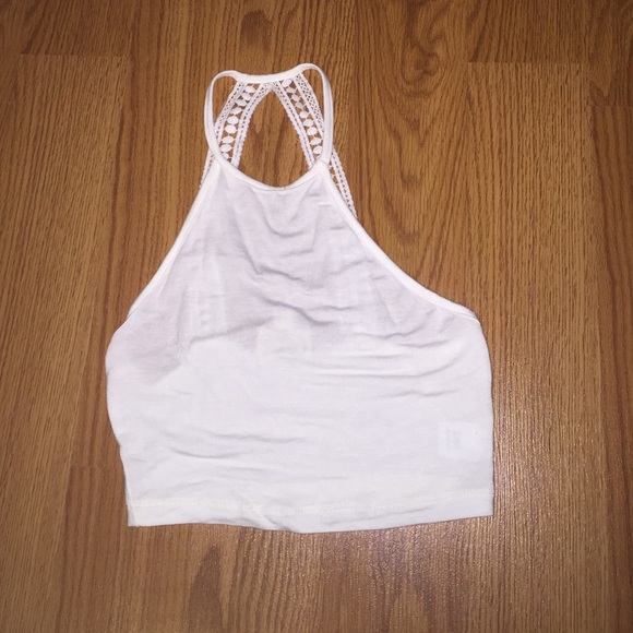 White LA hearts crop top super cute back!