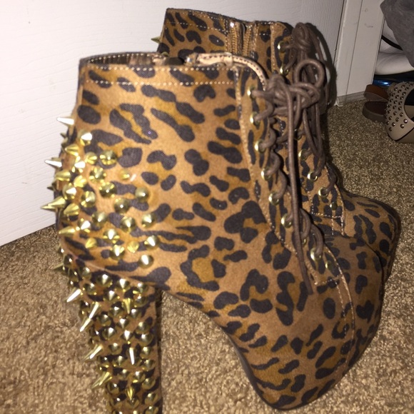 Cheetah print heels