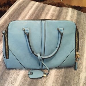 Blue beautiful handbag