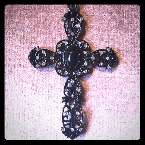 Black Cross Necklace