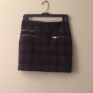 Zara plaid skirt