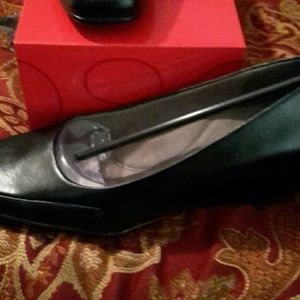 Black wedge Dress Shoes