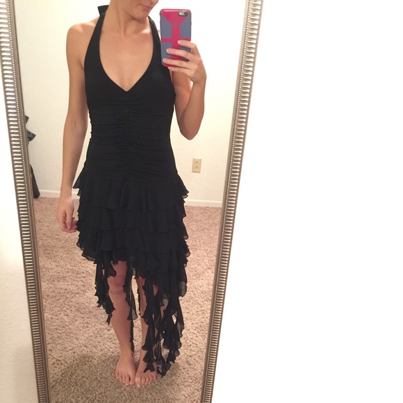 Black cache dress
