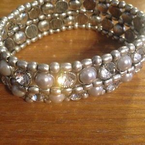 Premier Silver and Rhinestone bracelet