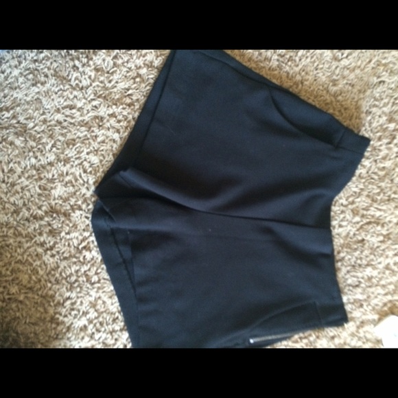 Black high waisted shorts