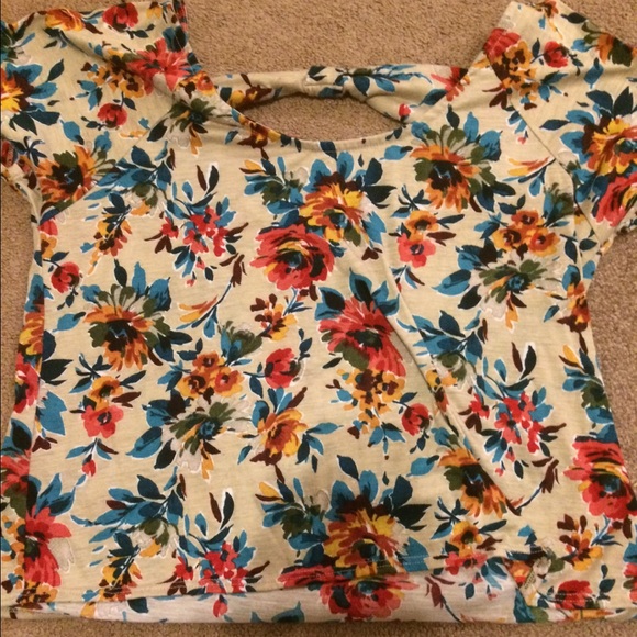 Large floral shirt