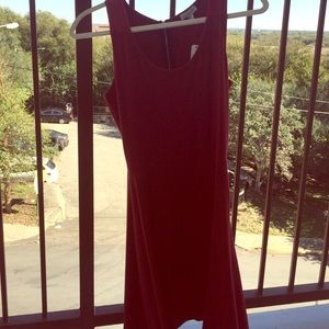 Maroon skater dress