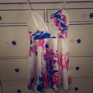 Floral print summer dress