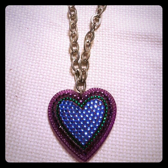 Tarina Tarantino crystal heart necklace