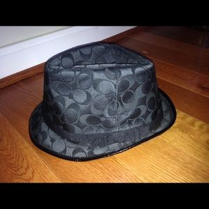New Coach Black Signature Fedora