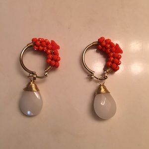 Gorgeous handmade beaded earrings.