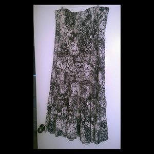 BRAND NEW!! CABi long skirt with ruffles