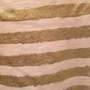 J. Crew Tops - Jcrew Gold and White Striped Shirt J. Crew Tops - Jcrew Gold and White Striped Shirt