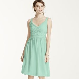 David's Bridal Bridesmaid Dress - Mint