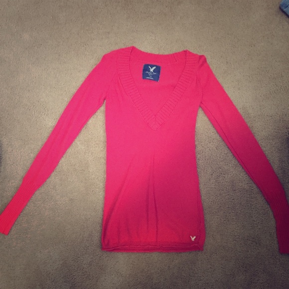 American Eagle Deep V Sweater