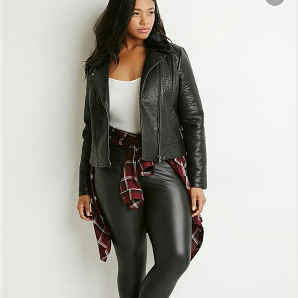 Forever 21+ Faux Leather Jacket