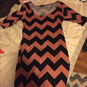 Slim chevron dress