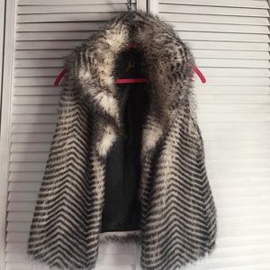 Faux fur vest