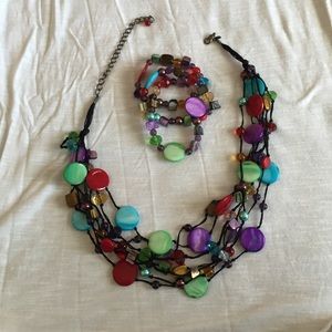 Premier spectrum necklace and bracelets