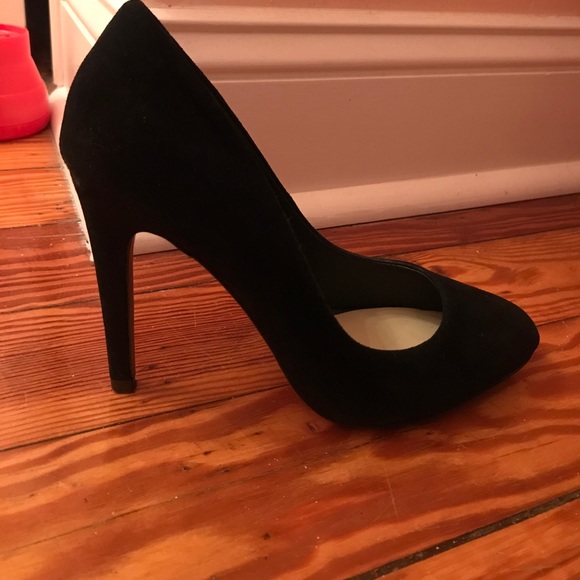 black real suede pumps - Picture 5 of 5