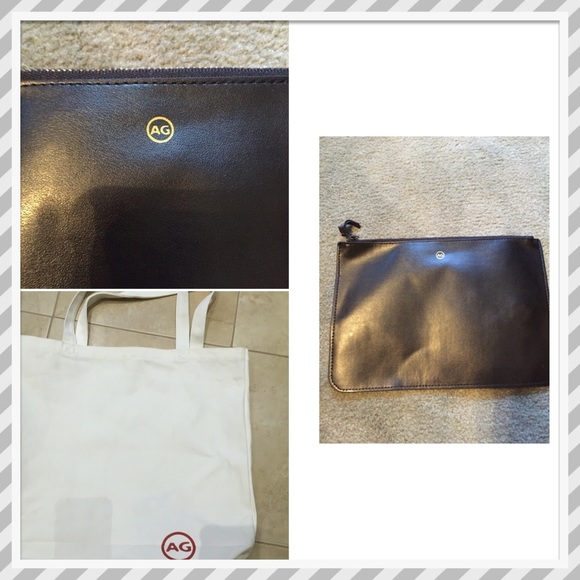AG Accessories - Tote bag and leather make up bag