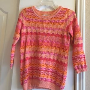 Antropolgies by Sparrow Orange/Pink Sweater