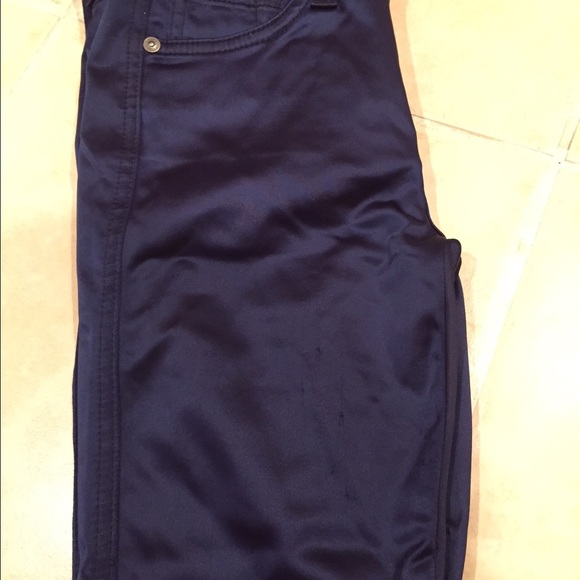 The Skinny in Berry Blue Sateen - Picture 2 of 4