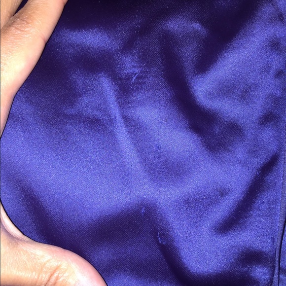 The Skinny in Berry Blue Sateen - Picture 3 of 4