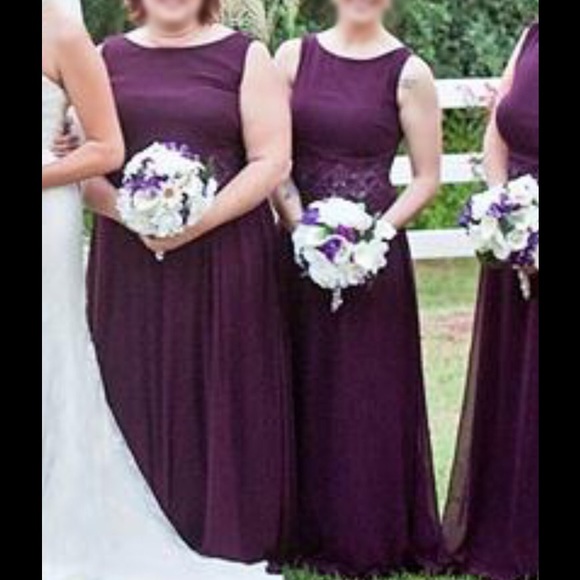 Plum/purple long formal/bridesmaid dress