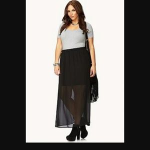 Forever 21+ Chiffon Maxi Skirt