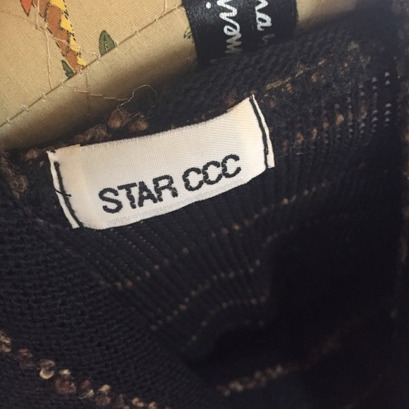 Black striped Crop Top Sweater - Picture 4 of 4