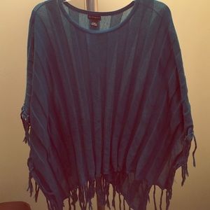 Teal Sweater/Poncho, Never Worn