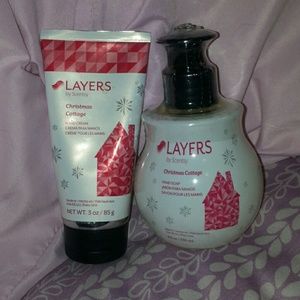 Scentsy Layers soap/creme set--Christmas Cottage