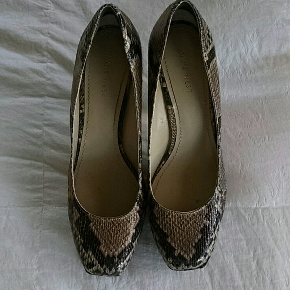 Nine West Shoes - Snakeskin Platform Heels