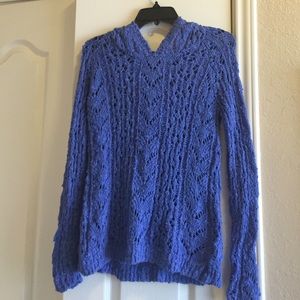 Antropolgies Purple Hoodie Sweater