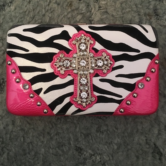 Pink zebra wallet