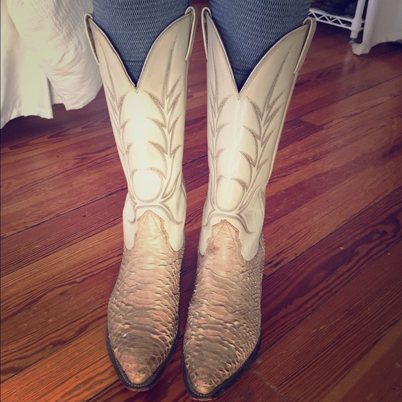 Vintage Nocona Snakeskin cowboyboots