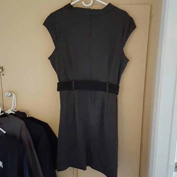 Charcoal grey Sandra Darren dress - Picture 2 of 4