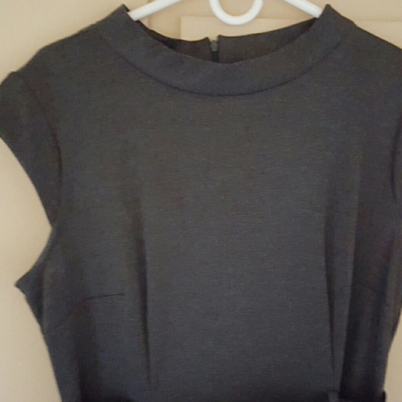 Charcoal grey Sandra Darren dress - Picture 4 of 4