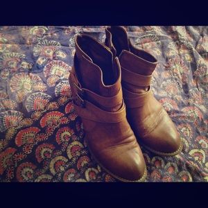 Brown booties