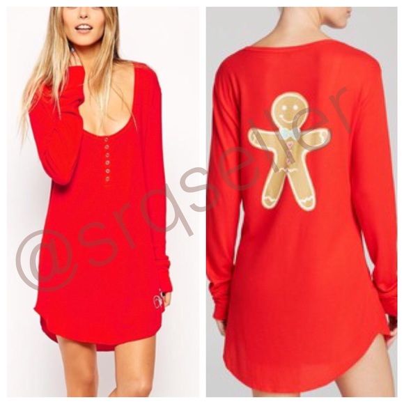 Wildfox Gingerbread Snowed In Sleep Top