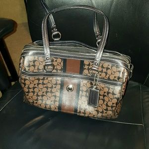 Brown coach purse