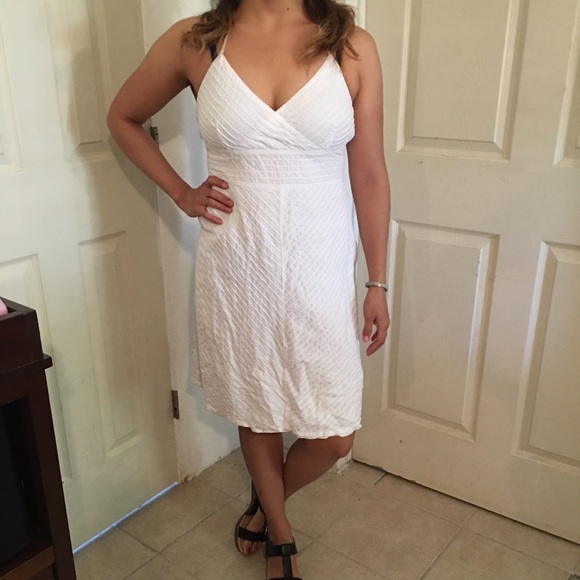 White Backless Gap Dress