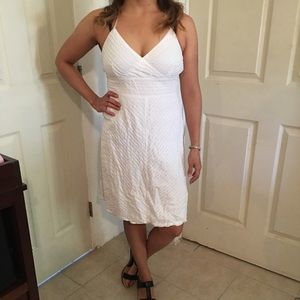 White Backless Gap Dress