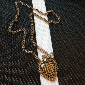 Betsey Johnson heart necklace
